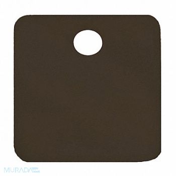 C.H. HANSON Blank Tag Aluminum 1in H 1in W Black PK5, 20LR73