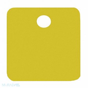 C.H. HANSON Blank Tag Aluminum 2in H 2in W Gold PK5, 20LR85