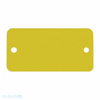 C.H. HANSON Blnk Tag Alum 3/4in H 1 3/4in W Gold PK5, 20LT06