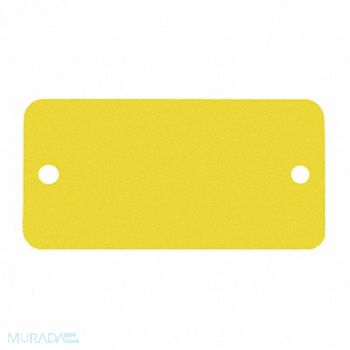 C.H. HANSON Blank Tag Alum 3in H 5in W Yellow PK5, 20LT28