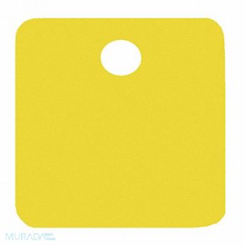 C.H. HANSON Blank Tag Alum 1in H 1in W Yellow PK5, 20LT37