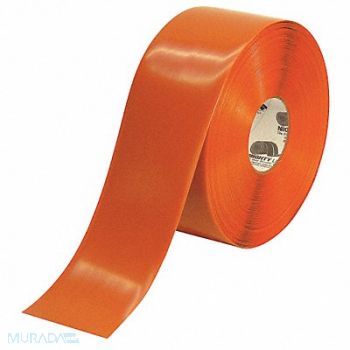 MIGHTY LINE E3477 Floor Tape Orange 4 inx100 ft Roll, 20PF86