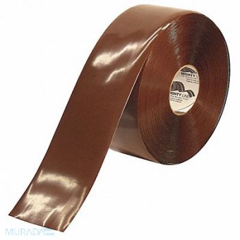 MIGHTY LINE E3477 Floor Tape Brown 4 inx100 ft Roll, 20PF90