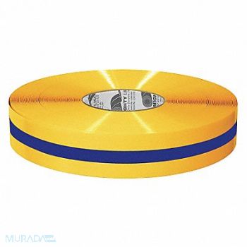 MIGHTY LINE K2071 Floor Tape Blue/Yellow 2 inx100 ft Roll, 20PG08