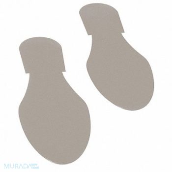 MIGHTY LINE K3735 Floor Tape Gray 3.5 inx9.5 in Foot PK50, 20PG16