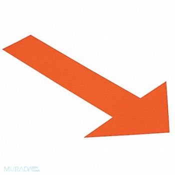 MIGHTY LINE K3732 Floor Tape Orange 6 inx10 in Arrow PK50, 20PG35