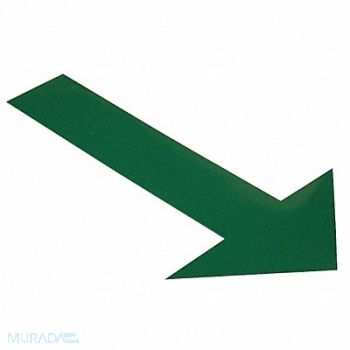 MIGHTY LINE K3732 Floor Tape Green 6 inx10 in Arrow PK50, 20PG37