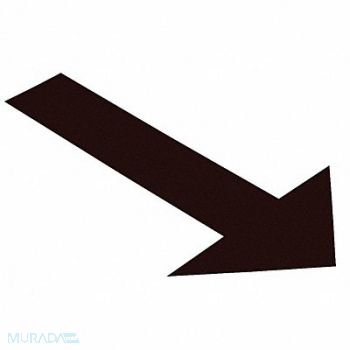 MIGHTY LINE K3732 Floor Tape Black 6 inx10 in Arrow PK50, 20PG38