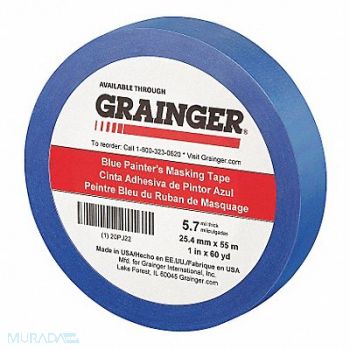 GRAINGER APPROVED Painters Masking Tape 1 W 60 yd L Blue, 20PJ22