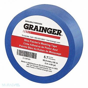 GRAINGER APPROVED Painters Masking Tape 2 W 60 yd L Blue, 20PJ24