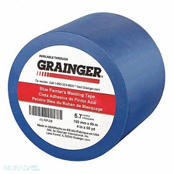 GRAINGER APPROVED Painters Masking Tape 4 W 60 yd L Blue, 20PJ26