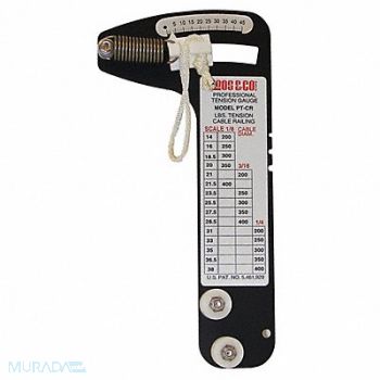 LOCOLOC Cbl Railing Tension Gauge 200 to 400 lb., 20RP62