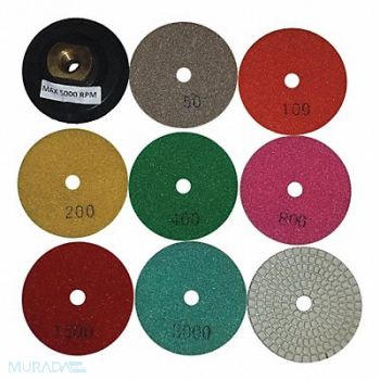 HYDRO-HANDLE Polishing Pad Set Resin 3 in., 20RX74