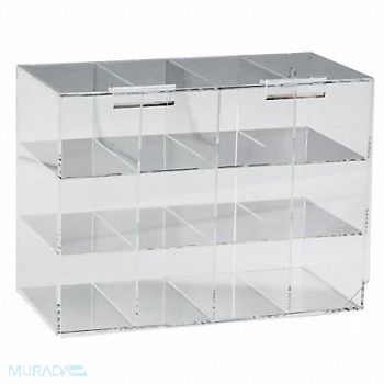 BRADY Safety Glasses Holder 11-1/2in.H Acrylic, 20RX98