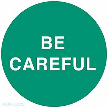 BRADY Hard Hat Emblem Label 2in. Dia Vinyl, 20RY55