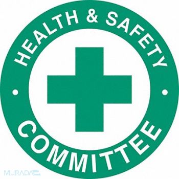 BRADY Hard Hat Emblem Labl 2in. Dia Vinyl PK4, 20RY60