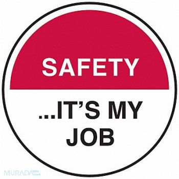 BRADY Hard Hat Emblem Labl 2in. Dia Vinyl PK4, 20RY67