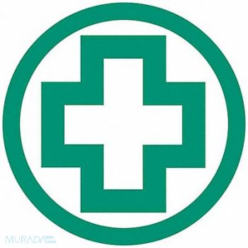 BRADY Hard Hat Emblem Labl 2in. Dia Vinyl PK4, 20RY79