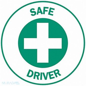 BRADY Hard Hat Emblem Labl 2in. Dia Vinyl PK4, 20RY84