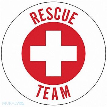 BRADY Hard Hat Emblem Labl 2in. Dia Vinyl PK4, 20RY90