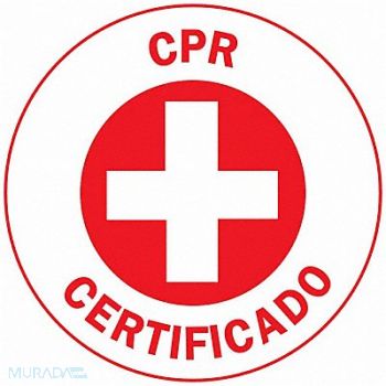 BRADY Hard Hat Emblem Labl 2in. Dia Vinyl PK4, 20RY92