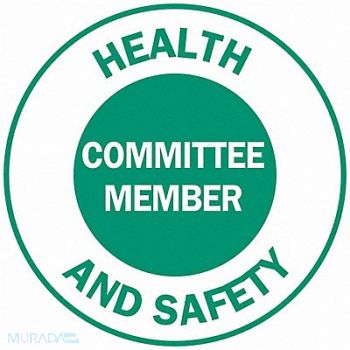 BRADY Hard Hat Emblem Labl 2in. Dia Vinyl PK4, 20RY93