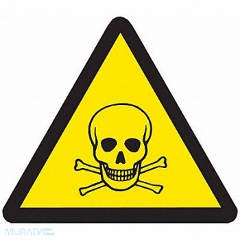 BRADY Warning Labels 4inHx4inW Vinyl PK10, 20RZ23