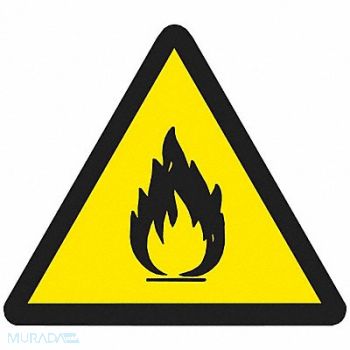 BRADY Warning Labels 4inHx4inW Vinyl PK10, 20RZ21