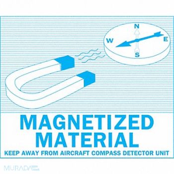 BRADY DOT Handling Label Aircraft 4-3/8 W, 20RZ47