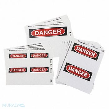 BRADY Sign and Label Blanks Poly PK25, 20TA51