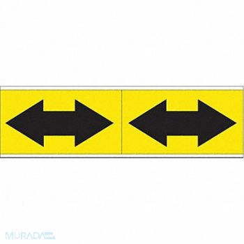 BRADY Pipe Marker 4in H 12in W, 20TG84