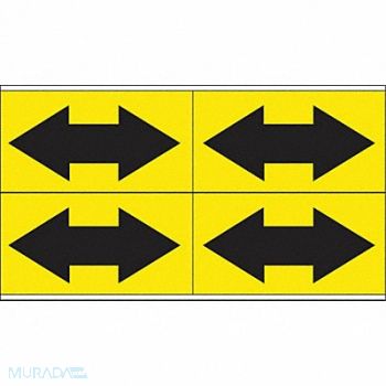 BRADY Pipe Marker 1 1/8in H 7in W, 20TG81