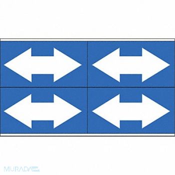 BRADY Pipe Marker 1 1/8in H 7in W, 20TG82