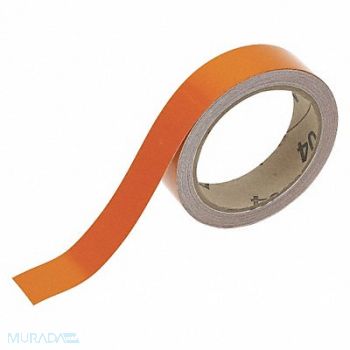 BRADY Pipe Marking Tape Orng 1in W 30ft Roll L, 20TG89