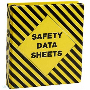 BRADY Binder Safety Data Sheets Vinyl, 20TH13