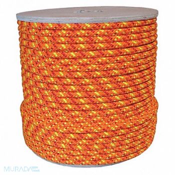 GRAINGER APPROVED Climbing Rope 1/2 in x 600 ft 12 Strand, 20TL43
