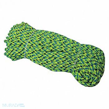 GRAINGER APPROVED Climbing Rope 7/16 in x 120 ft 24 Strand, 20TL55