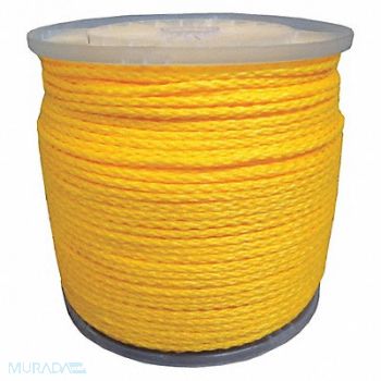 GRAINGER APPROVED Rope 1/4 in x 1000 ft Braided, 20TL63