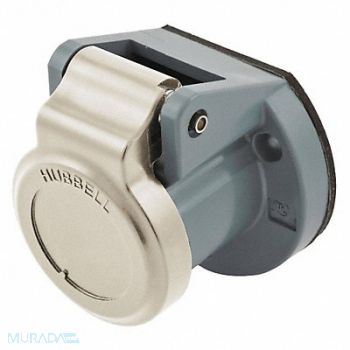 HUBBELL Single Pole Connector Weather Cover Wht, 20TP98