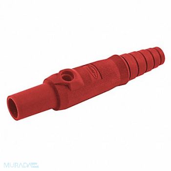 HUBBELL Single Pole Connector Female Red, 20TR40