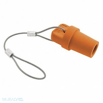 HUBBELL Single Pole Connector Cover Male Orange, 20TR71