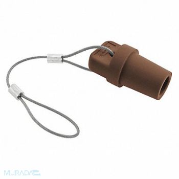 HUBBELL Single Pole Connector Cover Male Brown, 20TR73