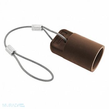 HUBBELL Single Pole Connector Cover Female Brown, 20TR76
