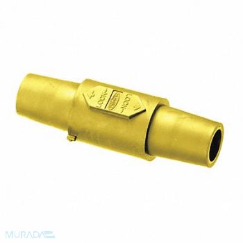 HUBBELL Double Connector Yellow Female-Female, 20TT31