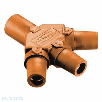 HUBBELL Triple Connctr Male-Female-Female-Female, 20TT63