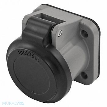 HUBBELL Single Pole Connector Cover Non-Met Blk, 20TT78