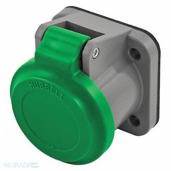 HUBBELL Single Pole Connector Non-Met Cover Gren, 20TT81
