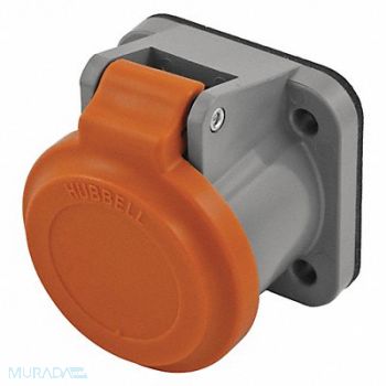 HUBBELL Single Pole Connector Non-Met Cover Orng, 20TT82