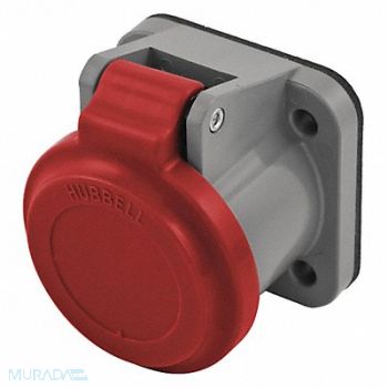 HUBBELL Single Pole Connector Non-Met Cover Red, 20TT83
