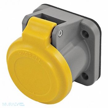 HUBBELL Single Pole Connector Non-Met Cover Yllw, 20TT85